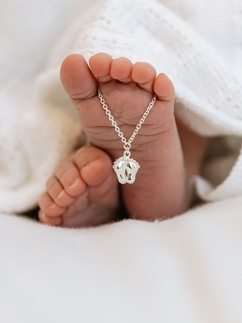 Ten Tiny Toes Bracelet Silver - Blue