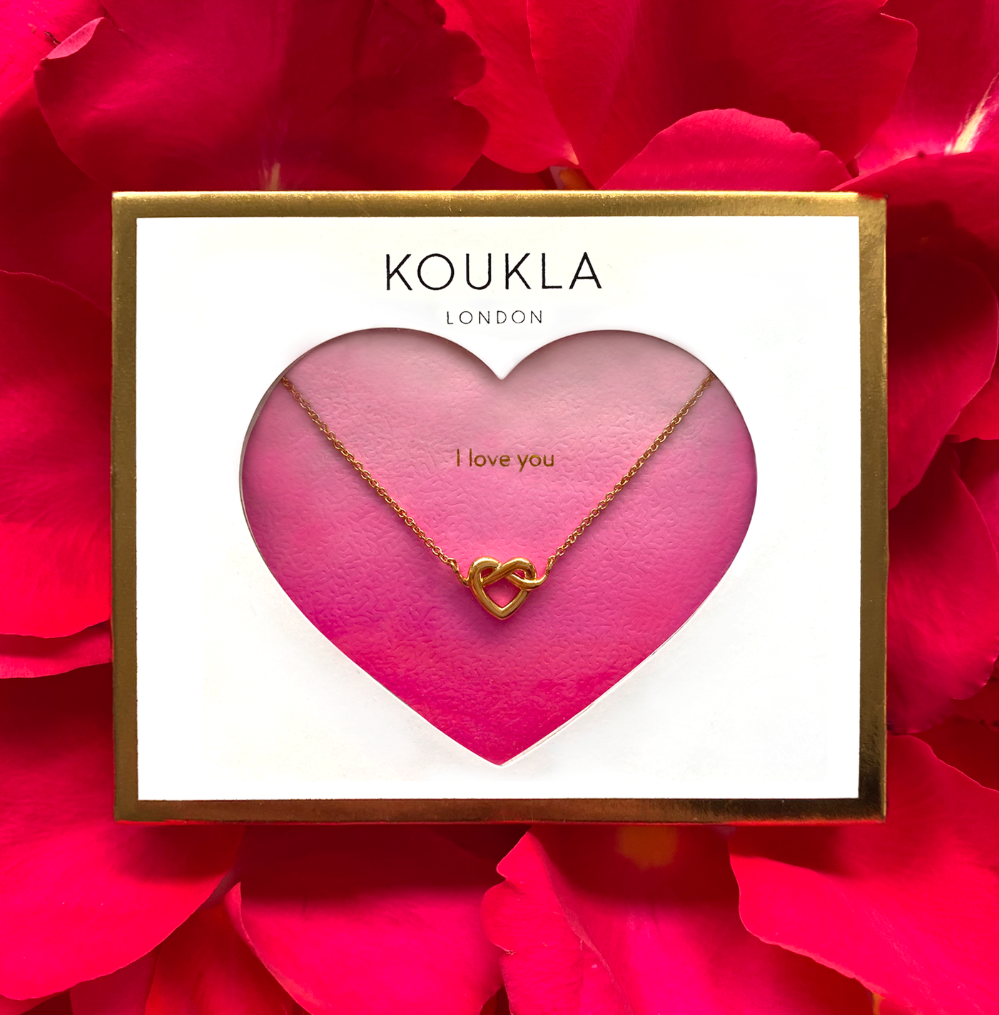 Gift Packaging for Valentines love heart necklace