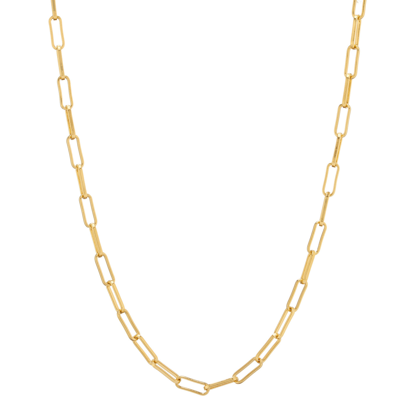 Gold chunky chain necklace