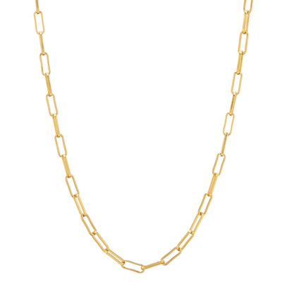 Gold chunky chain necklace